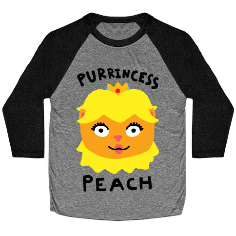 Purrincess Peach Baseball Tee