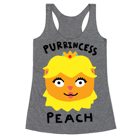 Purrincess Peach Racerback Tank Top