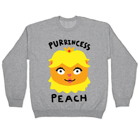Purrincess Peach Pullover