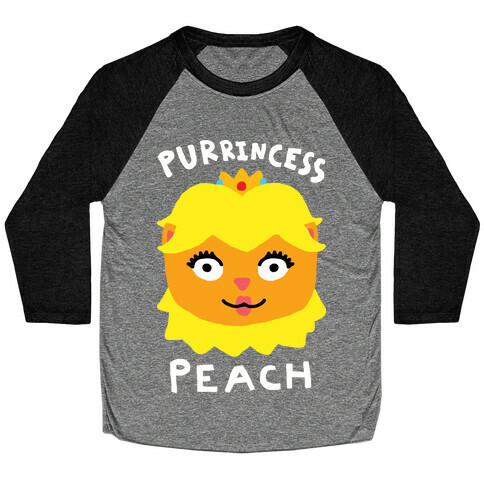 Purrincess Peach Baseball Tee