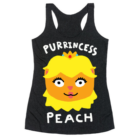 Purrincess Peach Racerback Tank Top