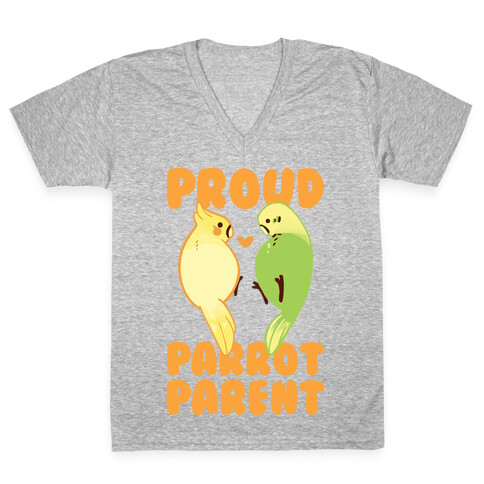 Proud Parrot Parent V-Neck Tee Shirt