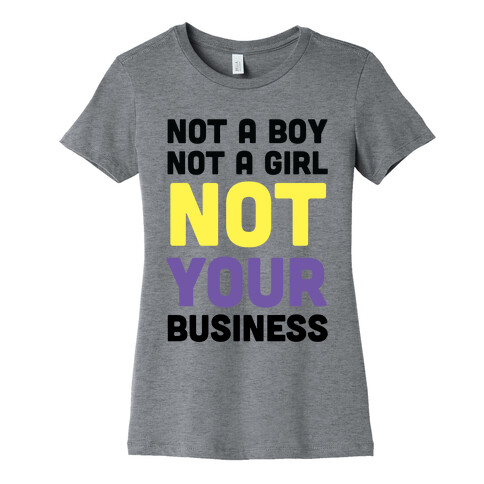 Not a Boy, Not a Girl, Not Your Business Womens T-Shirt