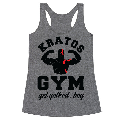 Kratos Gym Get Yolked Boy Racerback Tank Top