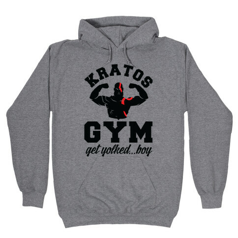 Kratos Gym Get Yolked Boy Hooded Sweatshirt