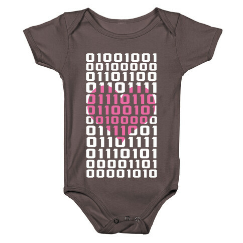 I Love You (Binary) Baby One-Piece