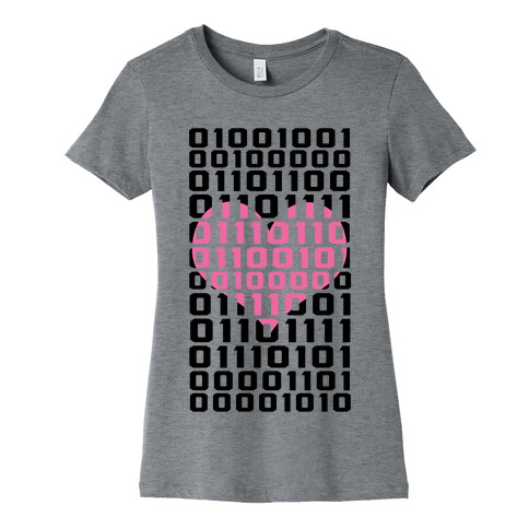 I Love You (Binary) Womens T-Shirt