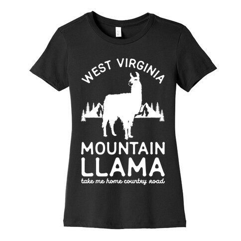 Mountain Llama Take Me Home Womens T-Shirt