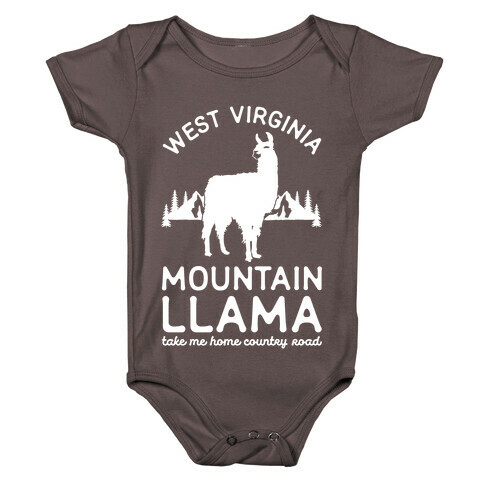 Mountain Llama Take Me Home Baby One-Piece