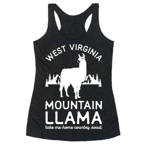 Mountain Llama Take Me Home Racerback Tank Top