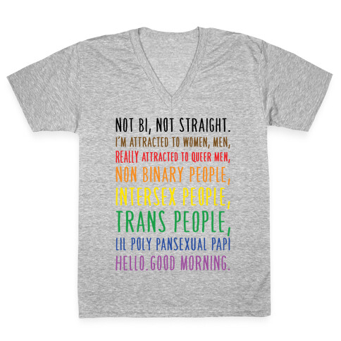 Kehlani Queer Identity Pride Quote V-Neck Tee Shirt