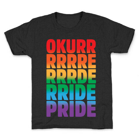 Okurr Pride Transformation White Print Kids T-Shirt