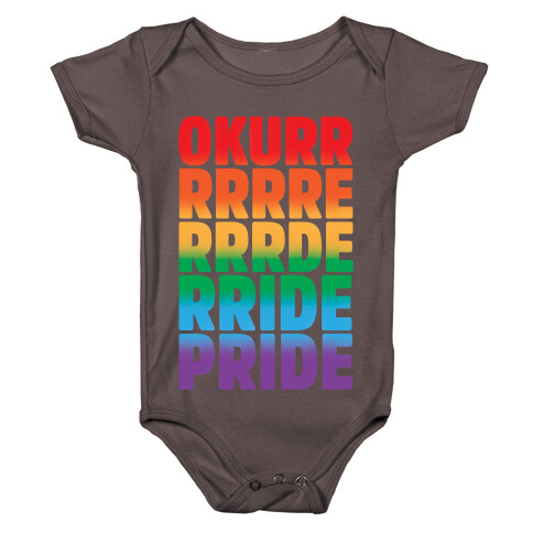 Okurr Pride Transformation White Print Baby One-Piece