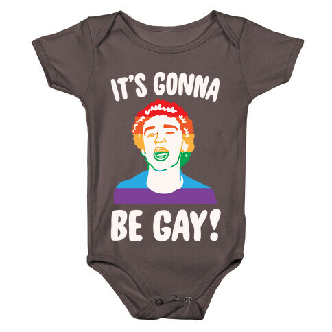 It's Gonna Be Gay Parody White Print Baby One-Piece