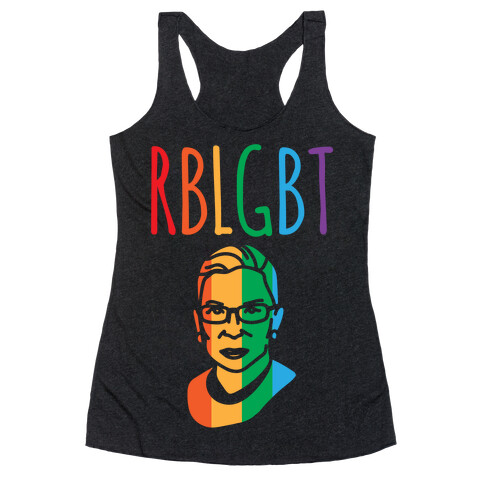 RBLGBT Parody White Print Racerback Tank Top