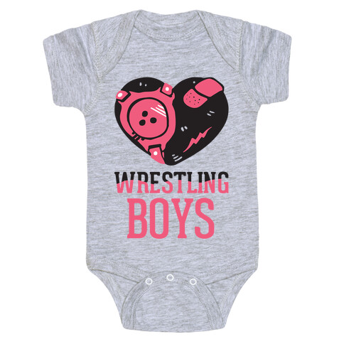 Wrestling Boys Baby One-Piece