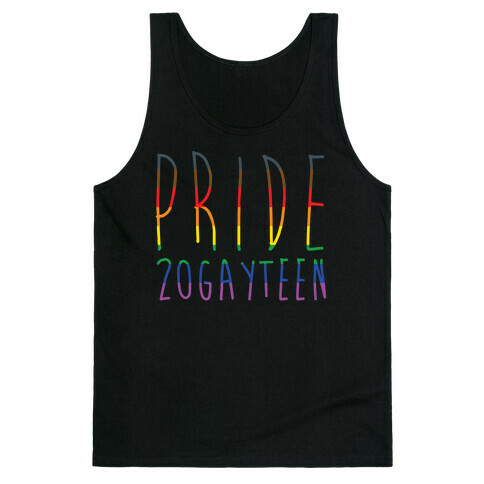 Pride 20gayteen White Print Tank Top