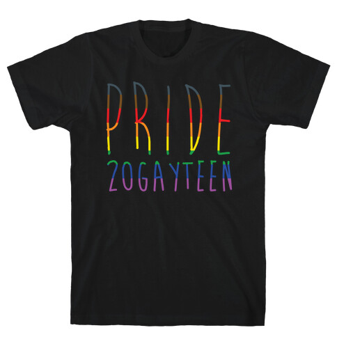 Pride 20gayteen White Print T-Shirt