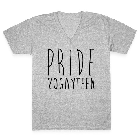 Pride 20gayteen  V-Neck Tee Shirt