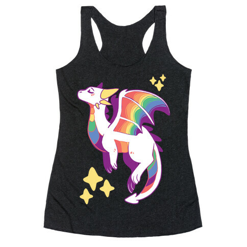 Gay Pride Dragon Racerback Tank Top