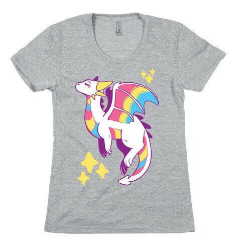 Pan Pride Dragon Womens T-Shirt