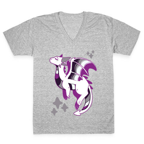 Ace Pride Dragon V-Neck Tee Shirt