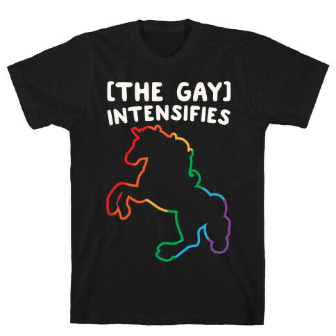 The Gay Intensifies White Print T-Shirt