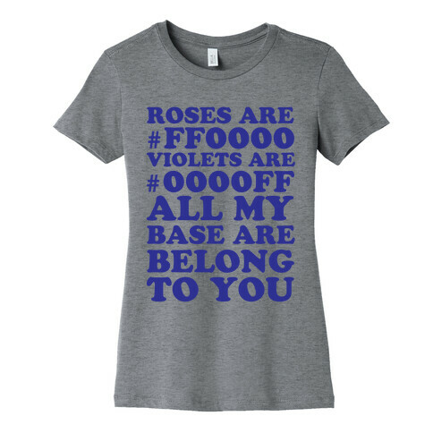 All My Base Womens T-Shirt