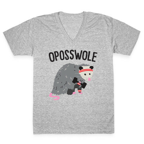 Oposswole Opossum V-Neck Tee Shirt