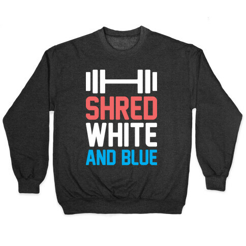 Shred White And Blue Pullover