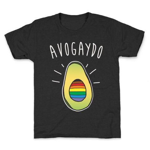 Avogaydo Parody White Print Kids T-Shirt