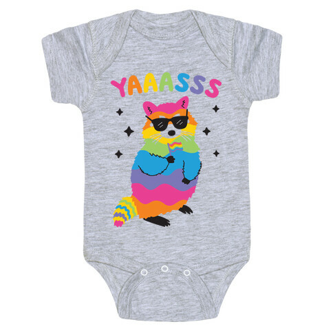 Yas Rainbow Raccoon Baby One-Piece