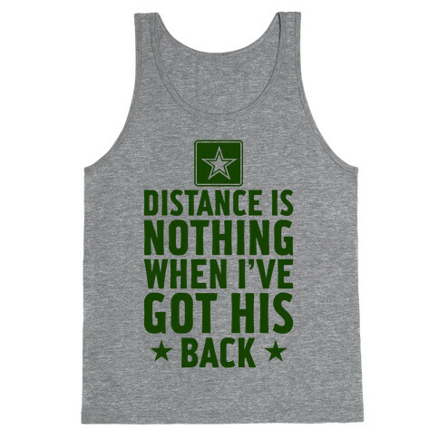 I've Got His Back (Army) Tank Top