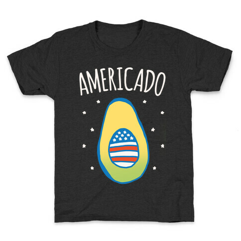 Americado Parody White Print Kids T-Shirt