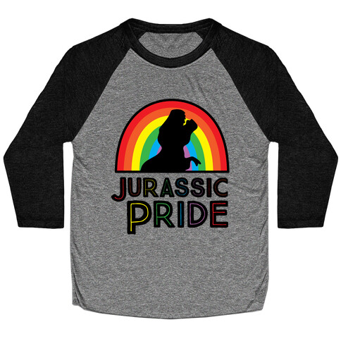 Jurassic Pride Parody Baseball Tee