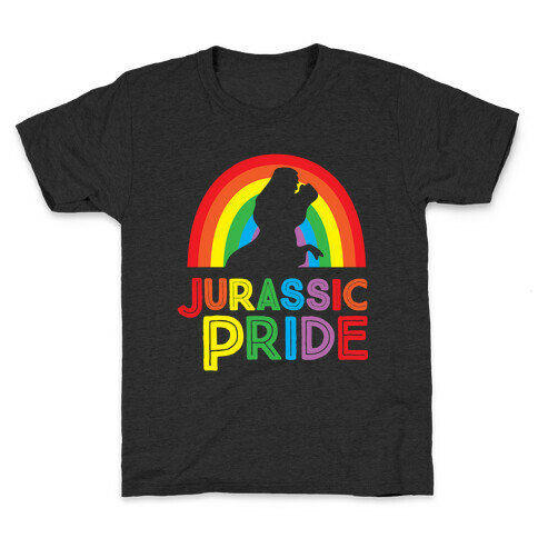 Jurassic Pride Parody White Print  Kids T-Shirt