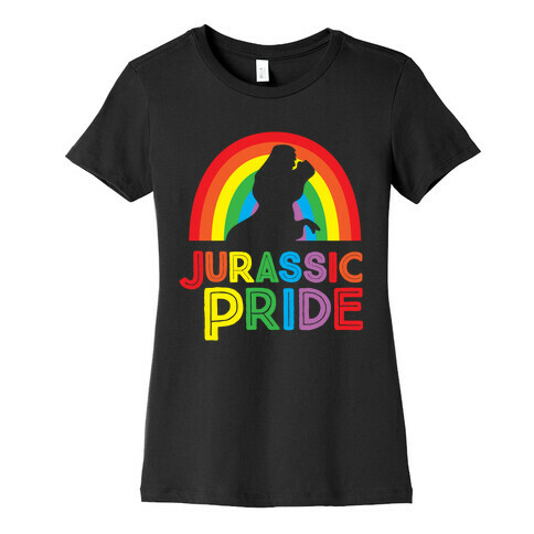 Jurassic Pride Parody White Print  Womens T-Shirt