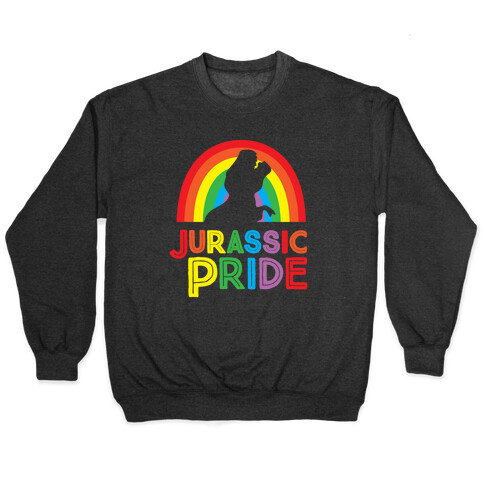 Jurassic Pride Parody White Print  Pullover