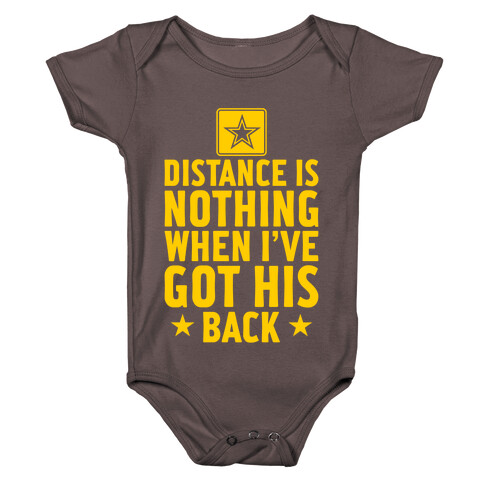 I've Got His Back (Army) Baby One-Piece