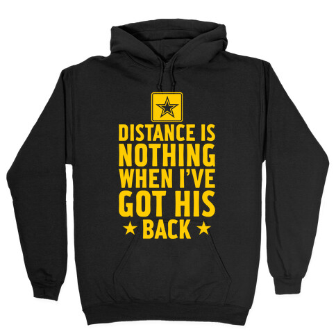 I've Got His Back (Army) Hooded Sweatshirt