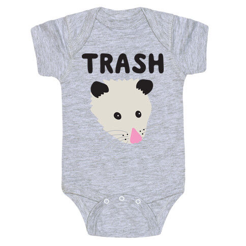 Trash Mates Pair - Opossum 1/2 Baby One-Piece