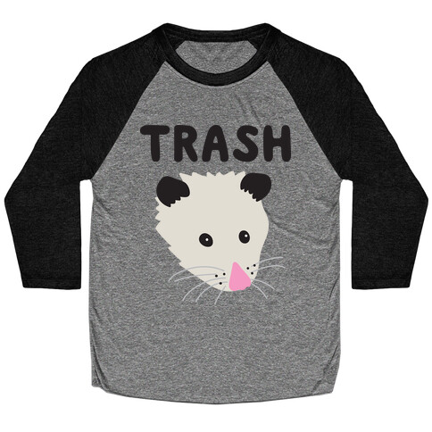 Trash Mates Pair - Opossum 1/2 Baseball Tee