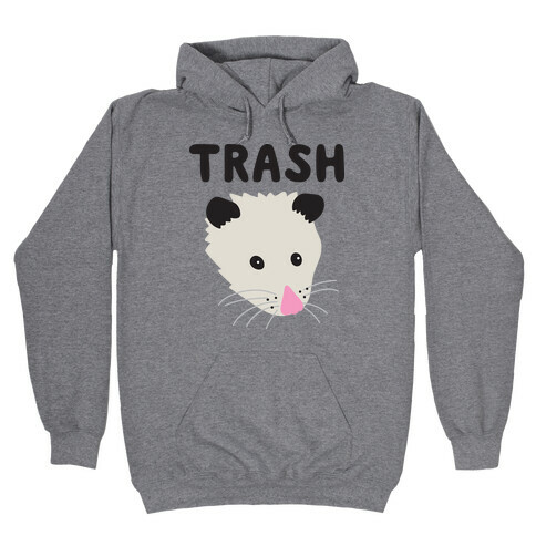 Trash Mates Pair - Opossum 1/2 Hooded Sweatshirt