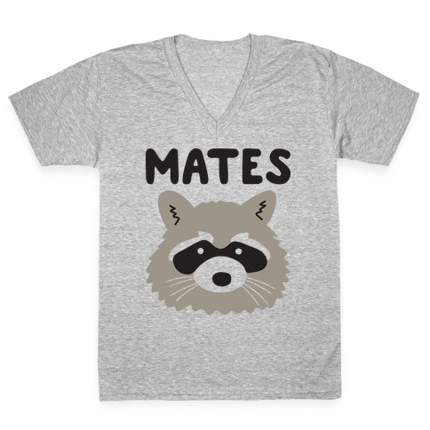 Trash Mates Pair - Raccoon 2/2 V-Neck Tee Shirt