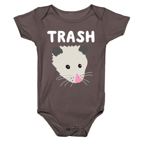 Trash Mates Pair - Opossum 1/2 Baby One-Piece