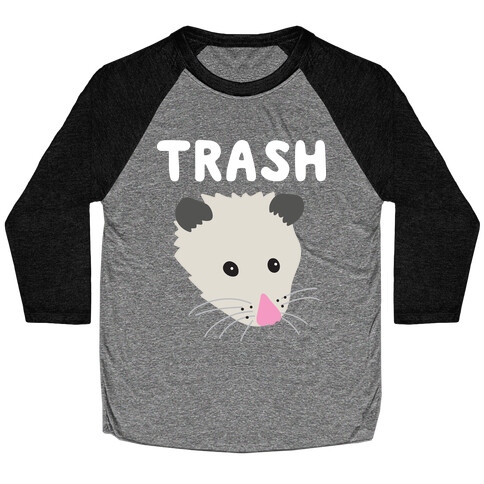 Trash Mates Pair - Opossum 1/2 Baseball Tee