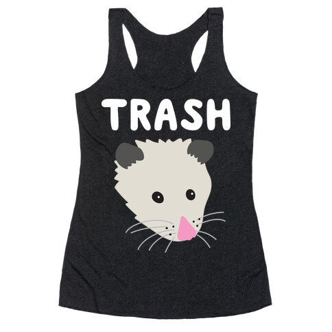 Trash Mates Pair - Opossum 1/2 Racerback Tank Top
