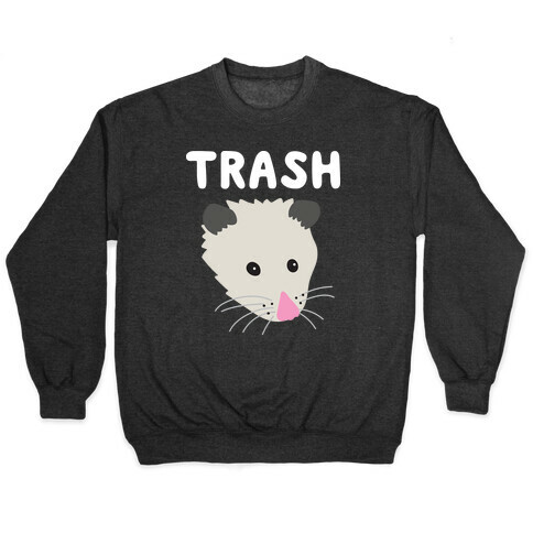 Trash Mates Pair - Opossum 1/2 Pullover