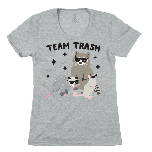 Team Trash Opossum Raccoon Rat Womens T-Shirt