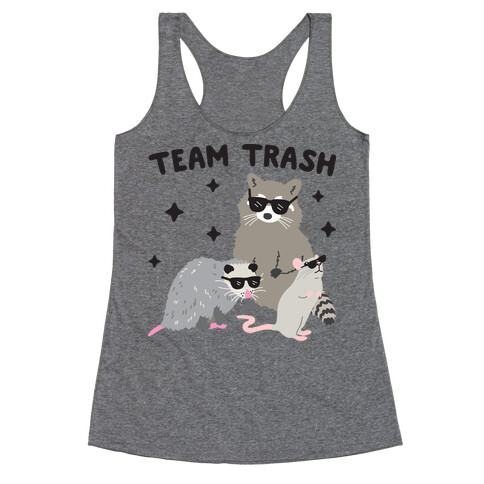 Team Trash Opossum Raccoon Rat Racerback Tank Top